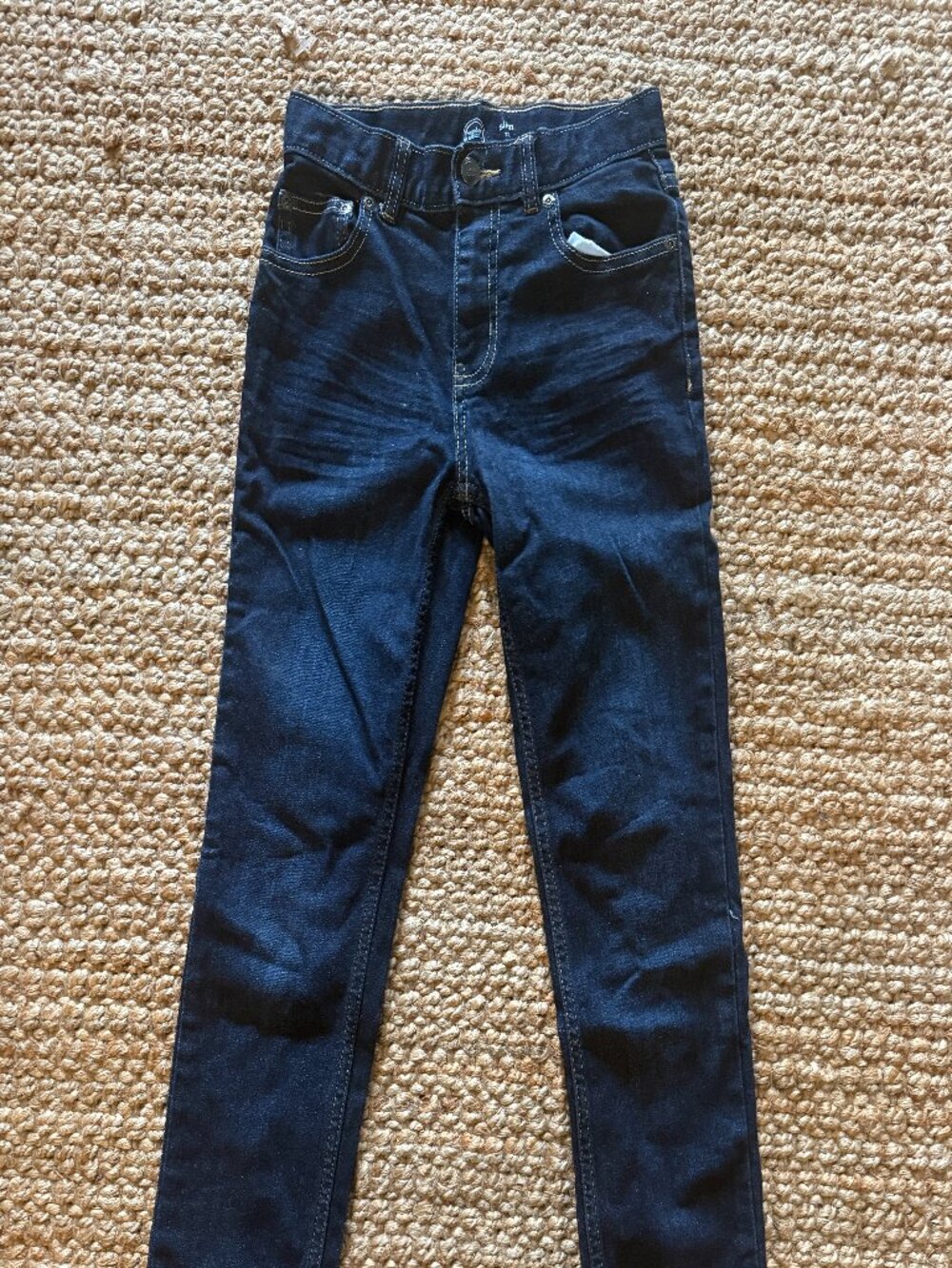 Slim Fit Dark Wash Jeans - Size: 12
